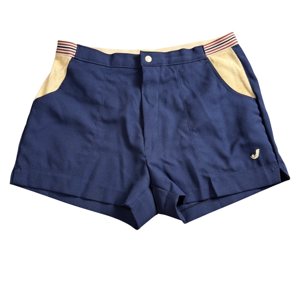Jantzen Vintage 70s Tennis Shorts Mens 34"-38" Terry Pocket Retro Streetwear USA